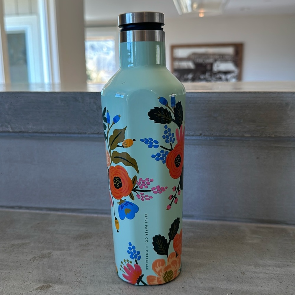 Rifle Paper Co X Corkcicle 16 oz water bottle